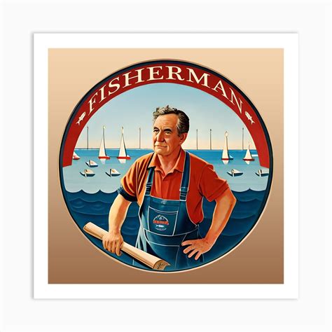 Fisherman At The Dock Art Print by Collide Press - Fy