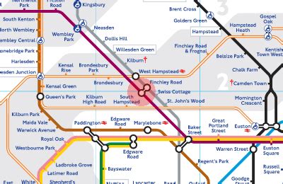 Finchley Road station map - London Underground Tube