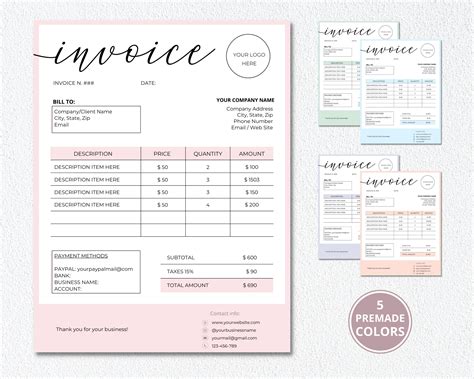 Templates For Outstanding Invoices Clipart