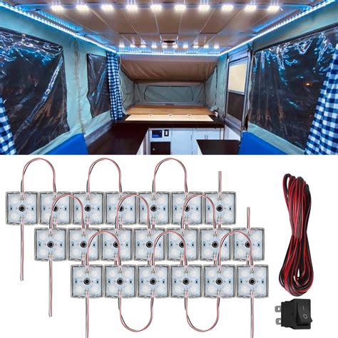 Buy 80 Car Led Interior Lights 12v Waterproof Lighting Lamp With Switch 5m Wire Ceiling