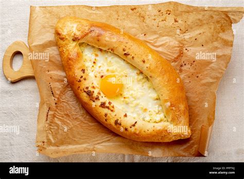 Traditional Georgian Dish With Cheese Above Stock Photo Alamy