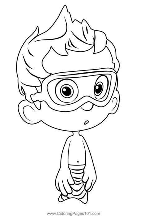 Nonny From Bubble Guppies Coloring Page Printable Coloring Pages