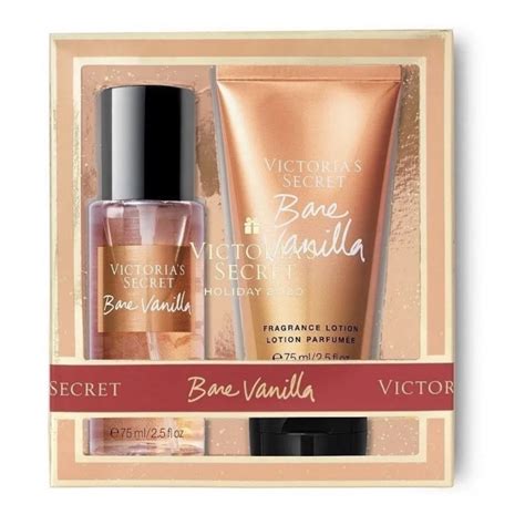 Kit Victorias Secret Bare Vanilla 75ml Creme Hidratante Body