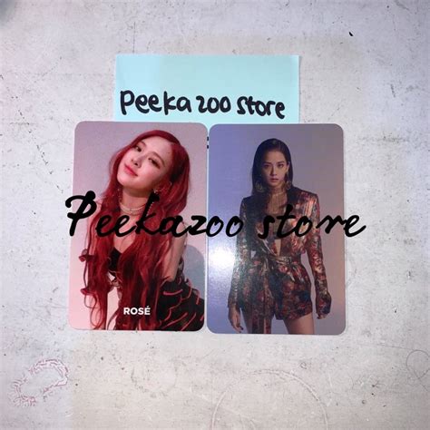 Jual PC ROSE JISOO BLACKPINK SQUARE UP PINK VER SET Shopee Indonesia