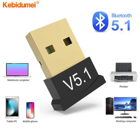 Kebidumei USB Bluetooth 5 1 Adapter Transmitter Receiver Audio Dongle