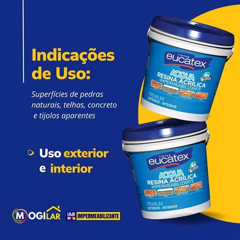 Resina Acrílica Impermeabilizante Premium Base Água 3 6l Eucatex