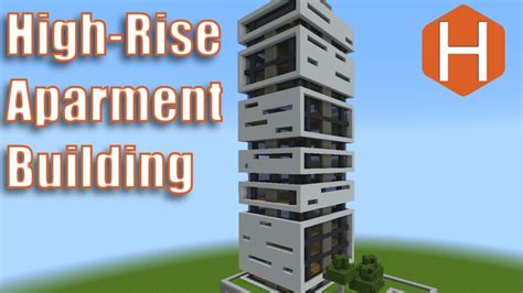 High Rise Apartment Building 1 Minecraft Tutorial Youtube