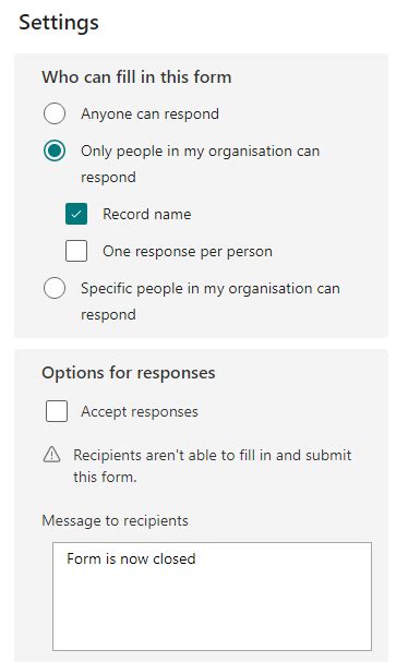 Disable Microsoft Forms Via Power Automate Damobird365