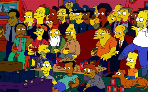 Hd Wallpaper Of Iconic Characters From The Simpsons