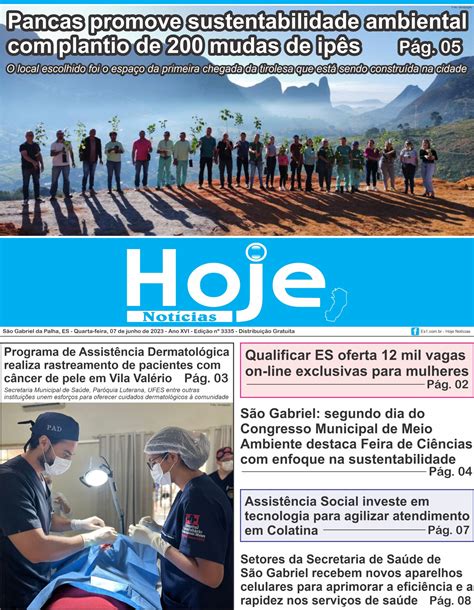 Jornal Hoje Not Cias Edi O Es