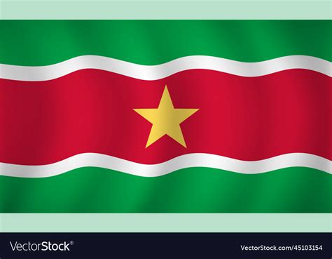 Suriname flag background Royalty Free Vector Image