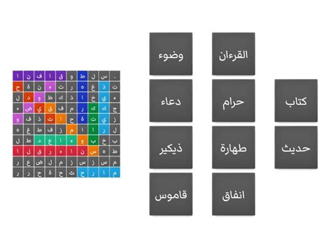 Cari Perkataan Pinjaman Bahasa Arab Tahun 4 Wordsearch