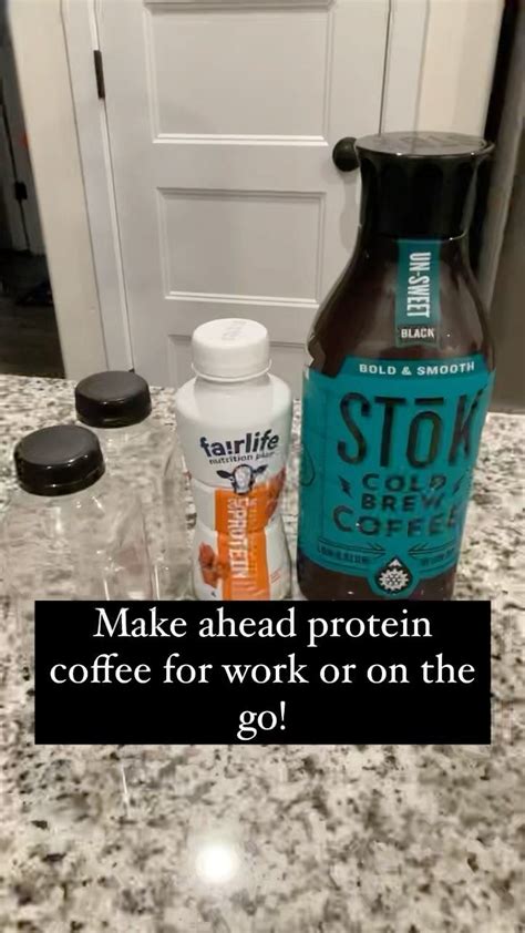 Amber 🫶🏻 On Instagram Make Ahead Protein Coffee For Work Or On The Go A Little Pick Me Up And