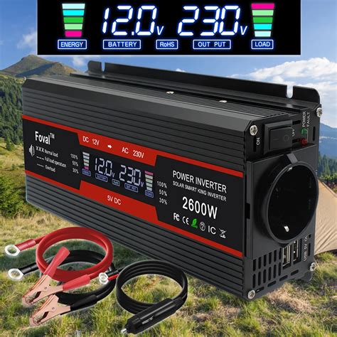 W W W Lcd Display Inverter Dc V Zu Ac V Solar Spannung