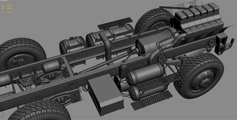 3d Truck Chassis Completely Model