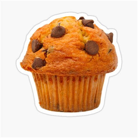 Chocolate Chip Muffin Sticker For Sale By Abigailclairej Redbubble