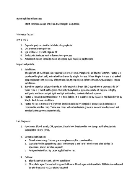 Haemophilus Influenzae | PDF