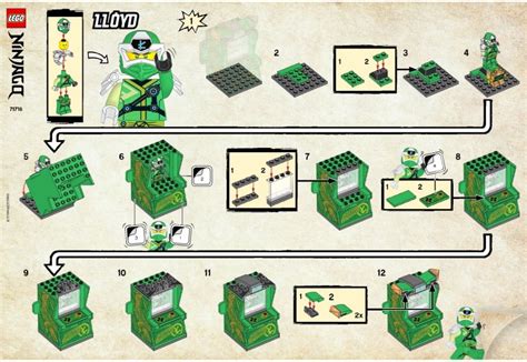 View LEGO Instruction 71716 Lloyd Avatar Arcade Pod LEGO