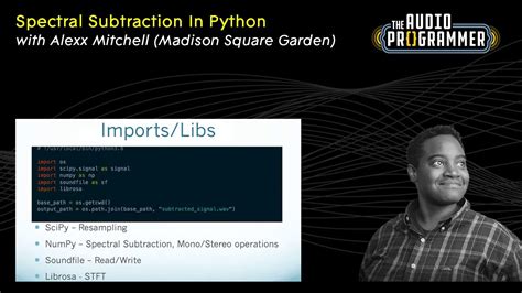 Spectral Subtraction In Python Alexx Mitchell YouTube