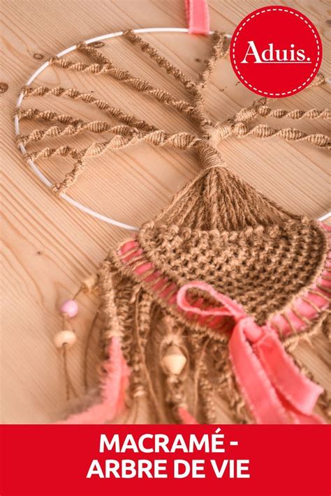 Macram Arbre De Vie Jute Macrame Macrame Crochet Necklace