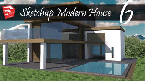 Sketchup Modern House Speed Build Inspiration Design Render