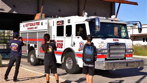 Airhorn Scottsdale Fire Dept Engine 602 Responding YouTube