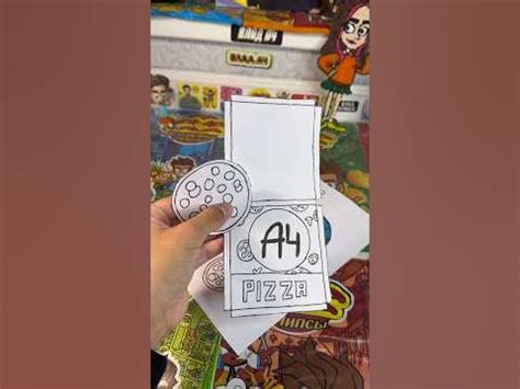 Минни пицца А4!! #а4 #trend #a4omg #art #поделки #craft #diy #shorts ...
