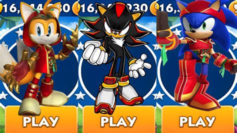 Sonic Dash Dragonclaw Tails VS Shadow VS Dragonfire Sonic Movie