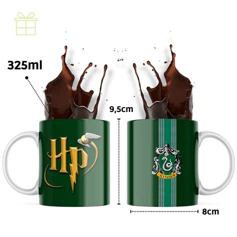 Caneca Personalizada Harry Potter Sonserina No Elo All Store Gift