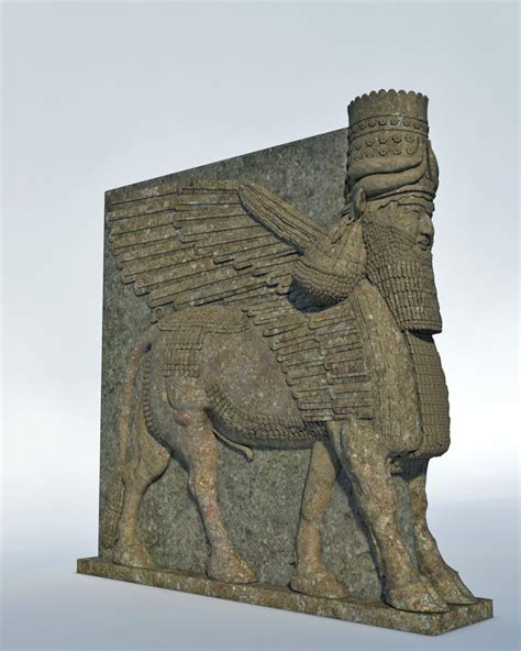 Assyrian Winged Bull by antropixa on DeviantArt