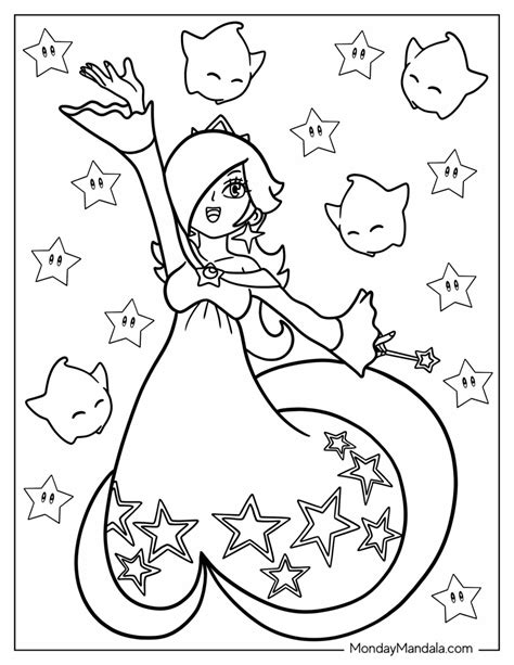 22 Rosalina Coloring Pages Free Pdf Printables