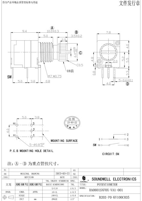 Ra Concentric Rotary Switch Potentiometer Mm Concentric Rotary