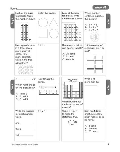 Math 4 Today Grade 5 Worksheets