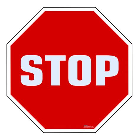 Safety Sign Stop