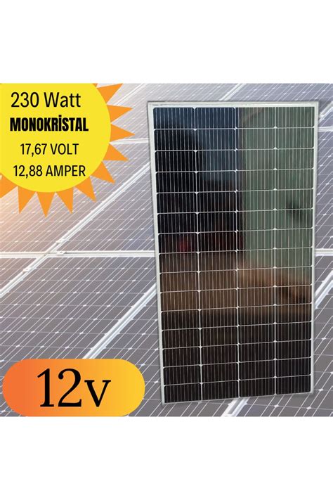 Suneco 230w Watt Half cut Monokristal Solar Güneş Paneli A Sınıf 12volt