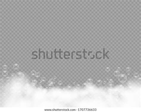 Bath Foam Shampoo Bubbles Isolated On Stock Vector Royalty Free