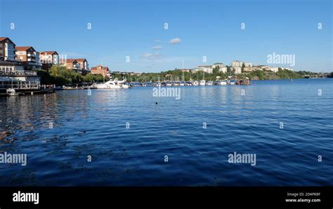 View Of The Beautiful Malaren Lake From Alvik Stockholm Stock Photo