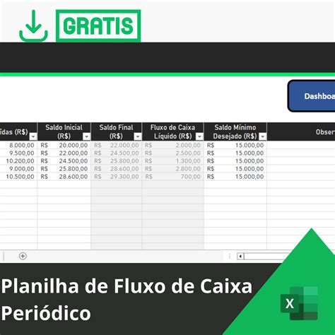 Planilha de Fluxo de Caixa Periódico - Smart Planilhas