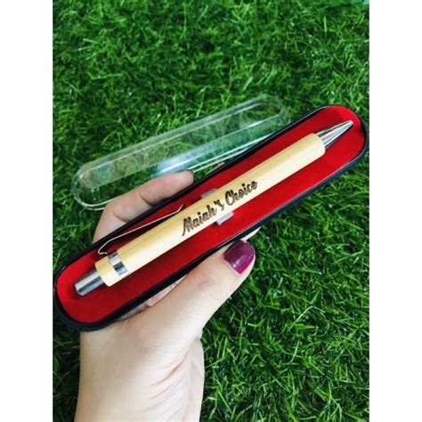 Personalized Bamboo Pen Free Engrave Shopee Philippines