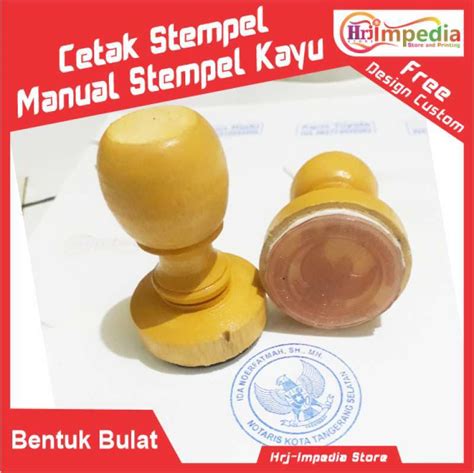 Jual Cetak Stempel Kayu Deign Custom Cetak Stempel Manual Kayu Free