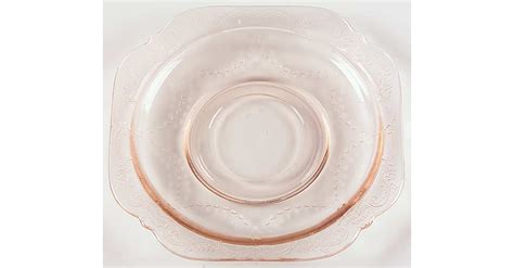 Recollection Pink Saucer Only By Indiana Glass Replacements Ltd