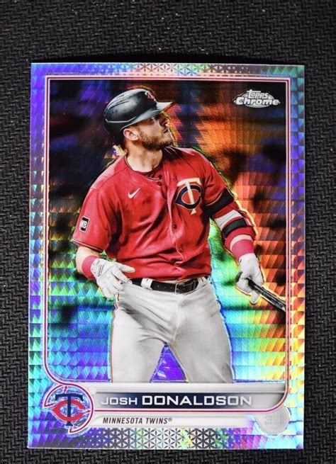 Topps Chrome Base Prism Josh Donaldson Minnesota Twins Ebay