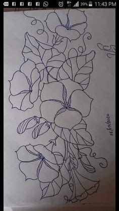 Ideias De Ramos De Flores Lindas Desenhos De Flores Riscos Para