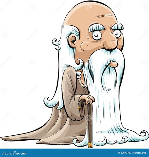 Wise Old Man Stock Illustration Image Of Warlock Merlin 42073723