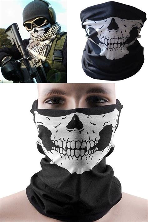 M Scara Caveira Motoqueiro Paintball Airsoft Bandana Bighead Store