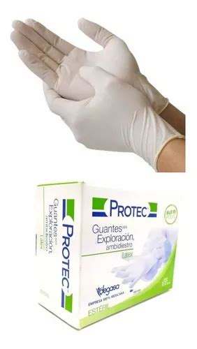 Caja De Guantes De Lat X Esteril Protec Piezas Grande