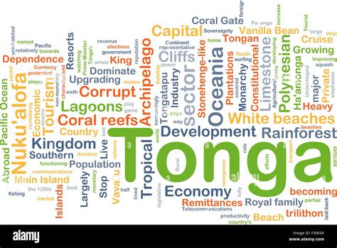 Background Concept Wordcloud Illustration Of Tonga Stock Photo Alamy