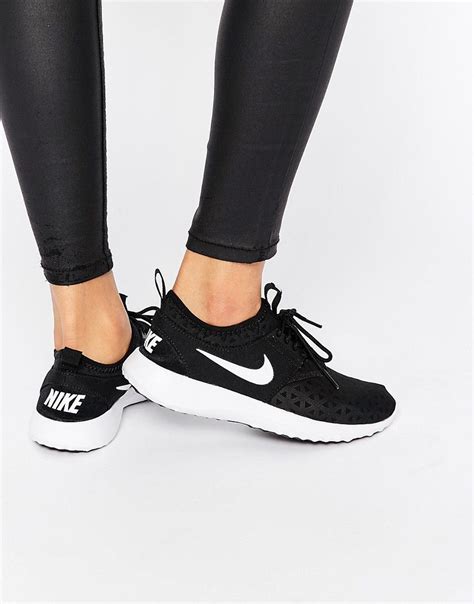 Nike Black & White Juvenate Trainers at asos.com | Black nike shoes, Black nikes, Nike shoes outfits