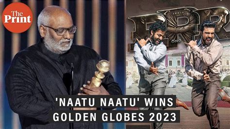 RRRs Naatu Naatu Wins The Golden Globe 2023 For Best Original Song