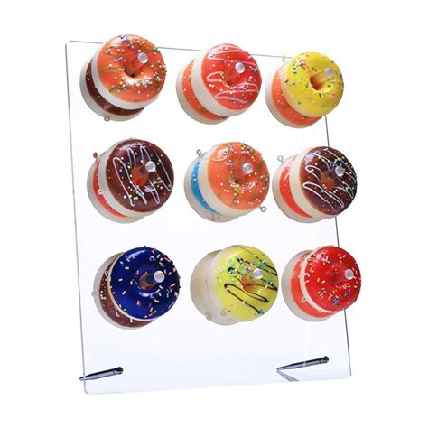 Maxbell Acrylic Donut Wall Stand Holder Sweet Doughnut Display Rack